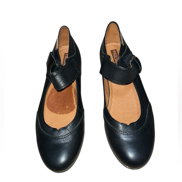 Pikolinos Black Leather Venezia Mary Jane Shoes Sz.36 (US 6.5) - Picture 2 of 8
